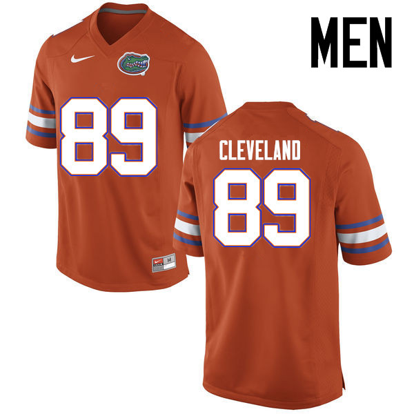 Men Florida Gators #89 Tyrie Cleveland College Football Jerseys Sale-Orange - Click Image to Close